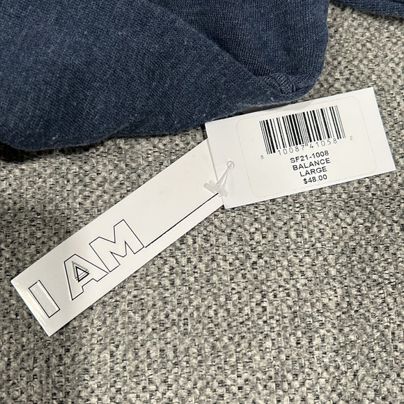 NWT I Am brand. Sweater crop top. Girls junior large. Dark blue. - Picture 5 of 6